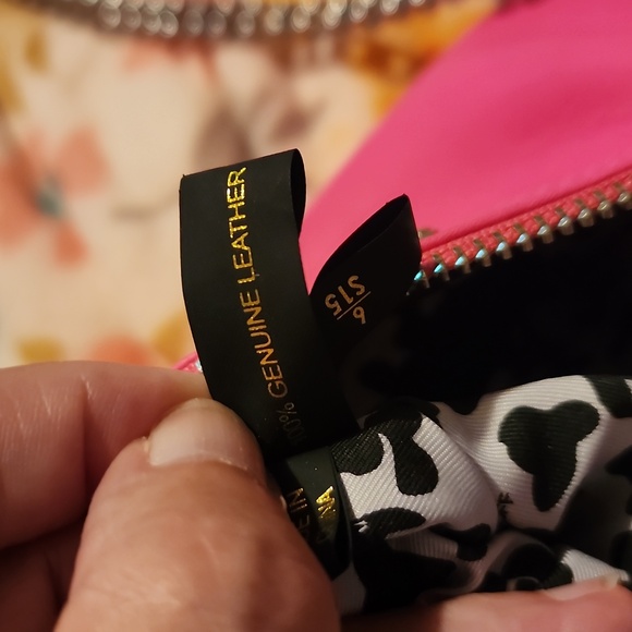 Rebecca Minkoff Bright Pink Leather Purse. 28 Long, 9x6 Body. Excellent Used. - Picture 6 of 8